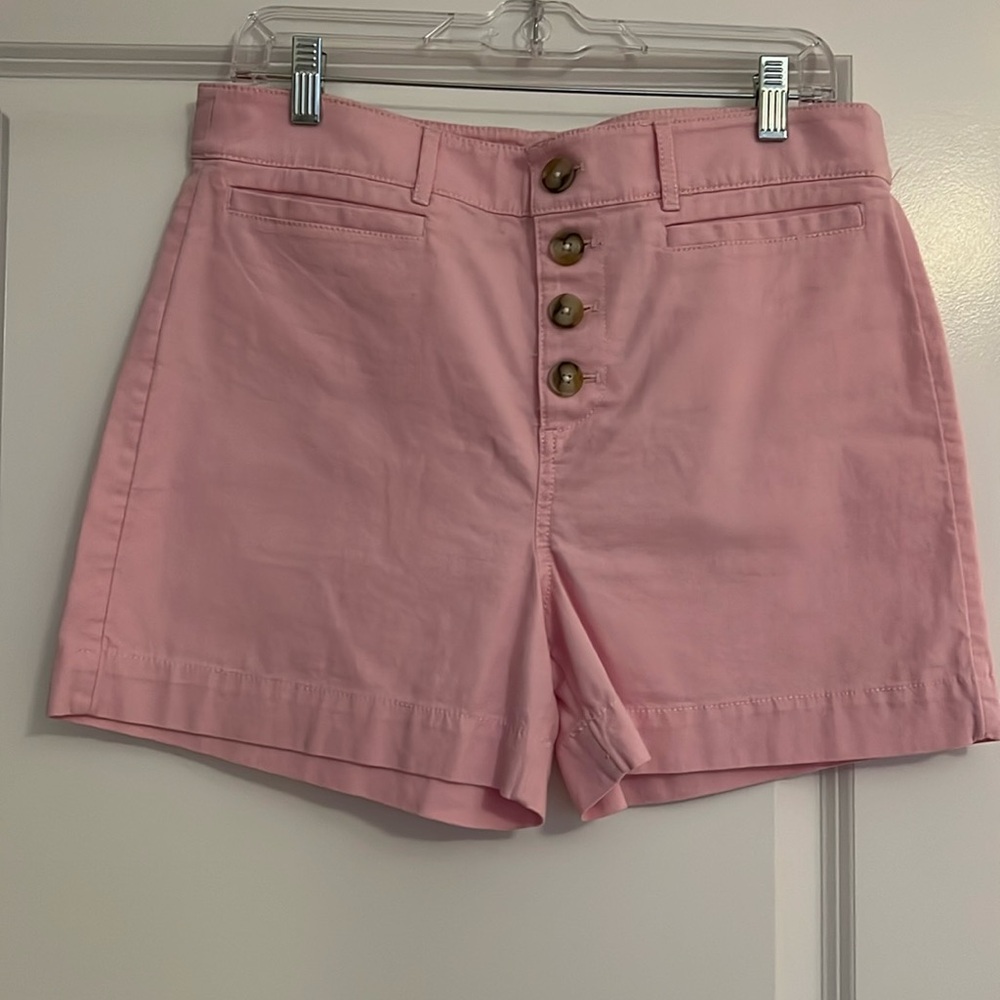 LOFT BUTTON FRONT SHORTS